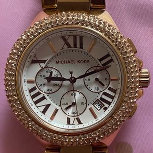 Michael Kors Women's Rose Gold-Tone Bracelet Watch